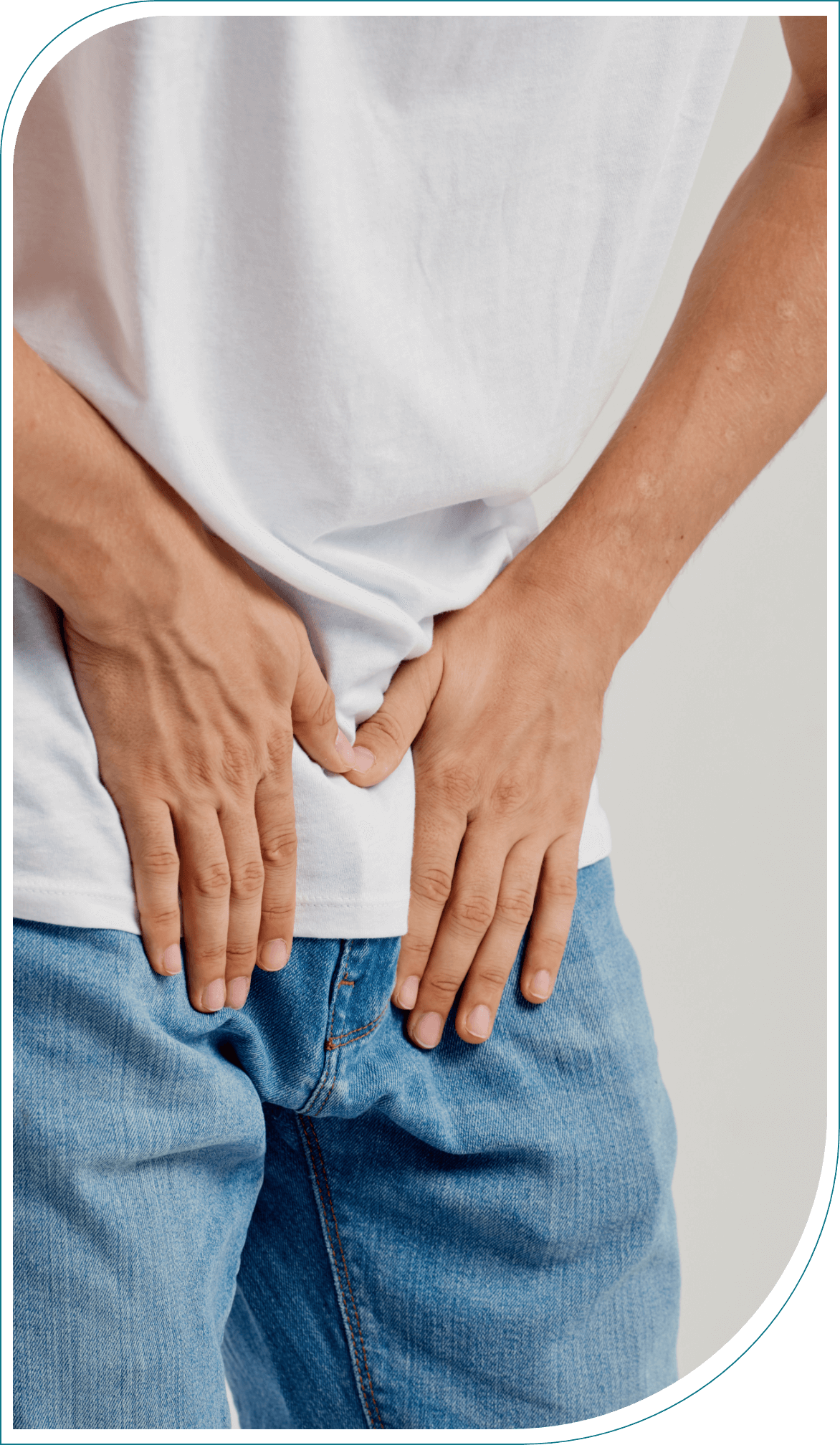 Prostatectomie Tarbes Un homme ayant des douleurs à la prostate.